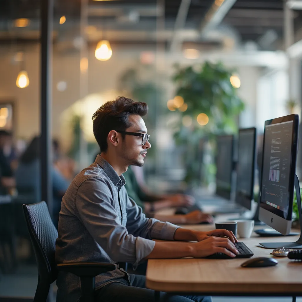 Entrepreneur dans son bureau